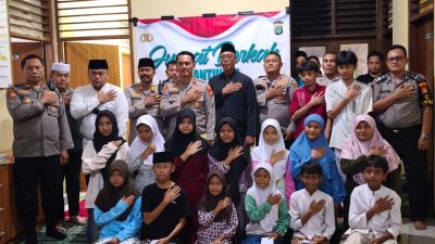 Polsek Pademangan Gelar Jumat Berkah, Santuni 14 Anak Yatim Piatu dan Dhuafa