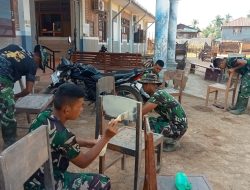 Sekolah Terdampak Banjir Pulih, Satgas Gulbencal Kodam I/BB Lancarkan KBM di Tapteng