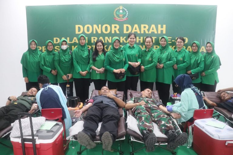 Donor Darah Dalam Rangka HUT ke-80 Persit Kartika Chandra Kirana ...