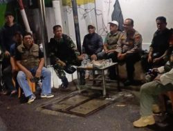 Ciptakan Pasar Rebo Aman dan Kondusif, Koramil 03/Ps. Rebo-Ciracas Gelar Patroli/Siskamling Keliling.