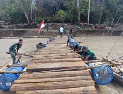 Jembatan Gantung Dibangun, Akses Warga Mesuji Raya dan Tulung Selapan Kian Lancar