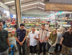 Pemantauan Satgas Saber Pangan Pusat di Pasar Lemabang Palembang: Pasokan Aman, Harga Stabil