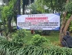 Dishub Kota Bekasi Sosialisasikan Uji Coba Penutupan Bukaan Median di Jalan Juanda Mulai 8 April 2026