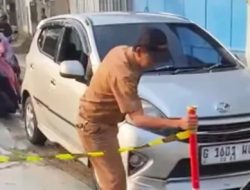 ASN Pekalongan Terobos Jalan Cor Basah, Terancam Sanksi Disiplin