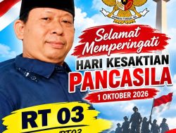 Ketua RT 03 CML Ajak Warga Peringati Hari Kesaktian Pancasila